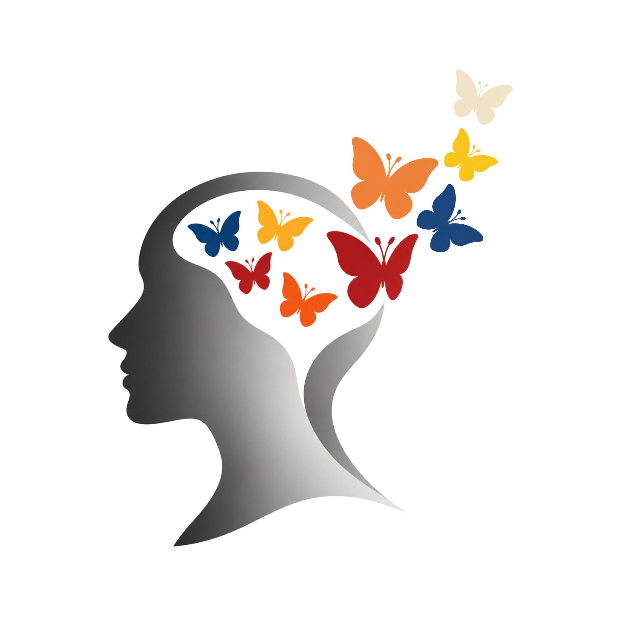 Transformational Gangstas head and butterflies mark